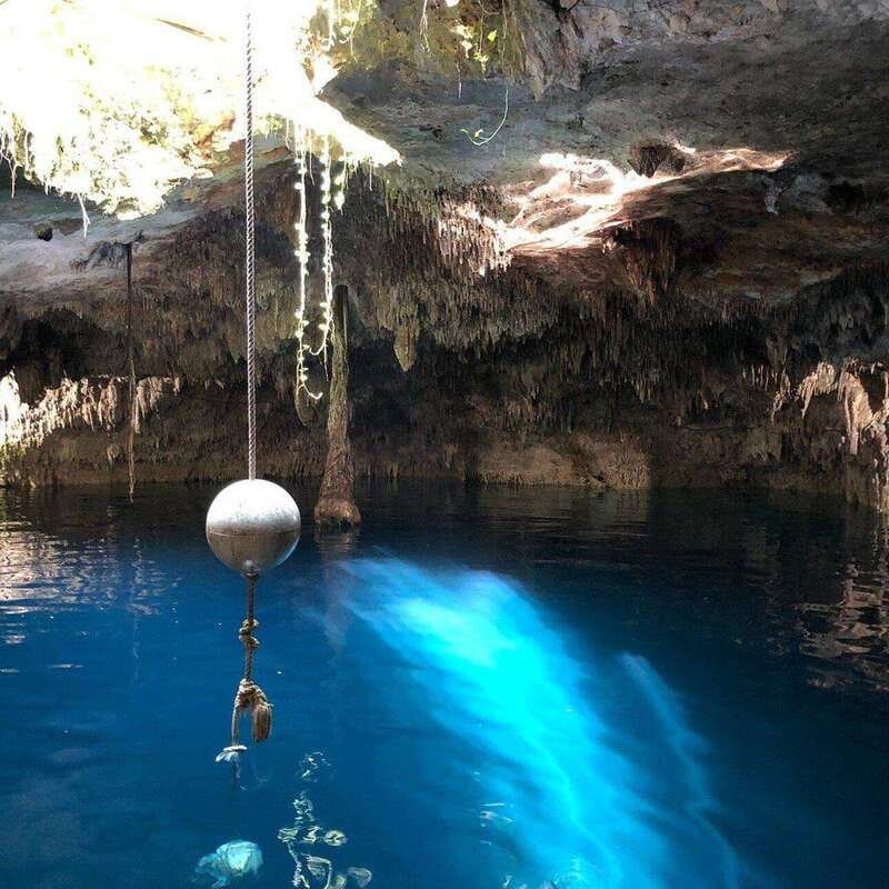 Puerto Morelos: Shopping Tour & Cenote La Noria - Cenote La Noria on the route: swim time, cavern water, and safety gear