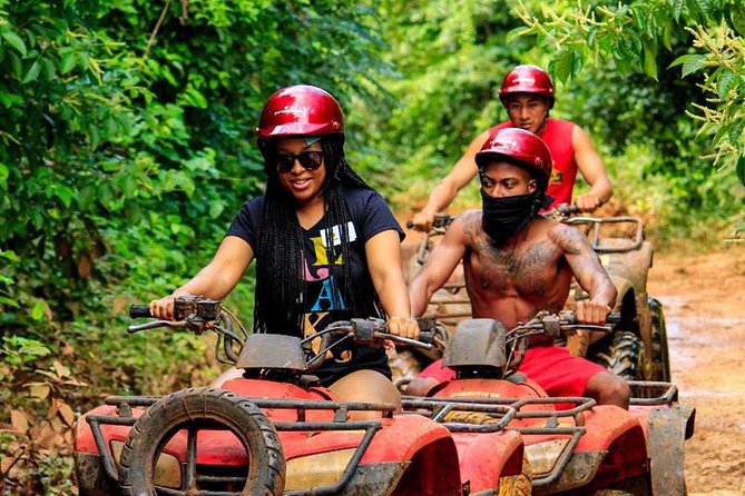 Super Combo ATV in Cancun with Zipline, Snorkel, Cenote, transfer - Zipline over the jungle canopy: a thrill start that fits first-timers