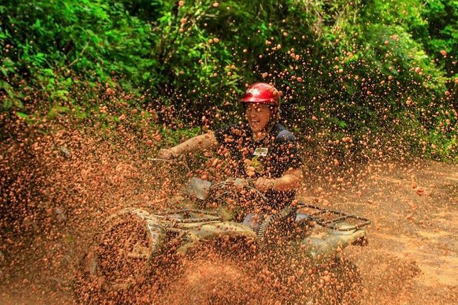 Super Combo ATV in Cancun with Zipline, Snorkel, Cenote, transfer - ATV circuit with insurance: fun, but treat it like you mean it
