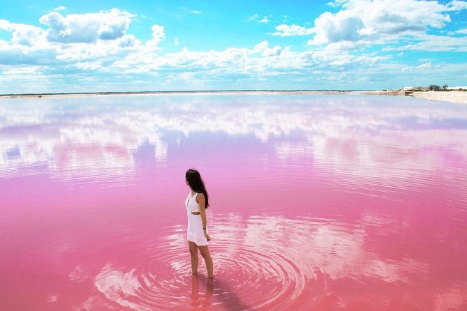 Tour to Las Coloradas Pink Waters and Boat Ride in Rio Lagartos with Lunch. - Las Coloradas pink lakes: the star stop that isn’t always the same color